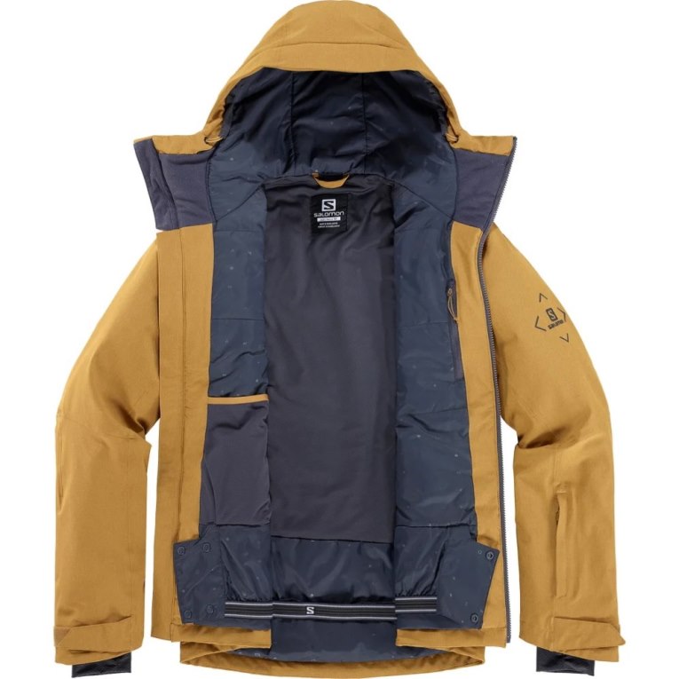 Yellow Salomon Untracked Insulated Men's Ski Jackets | PH 67095Q